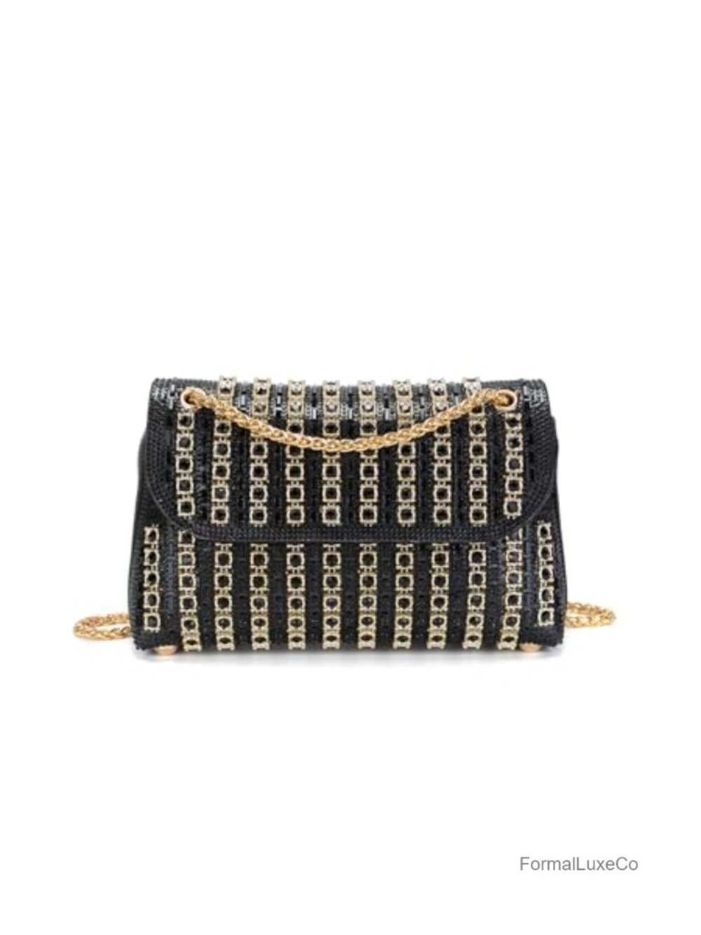 Rhinestone Clutch Purse Sparkly Evening Bag with Chain for Women